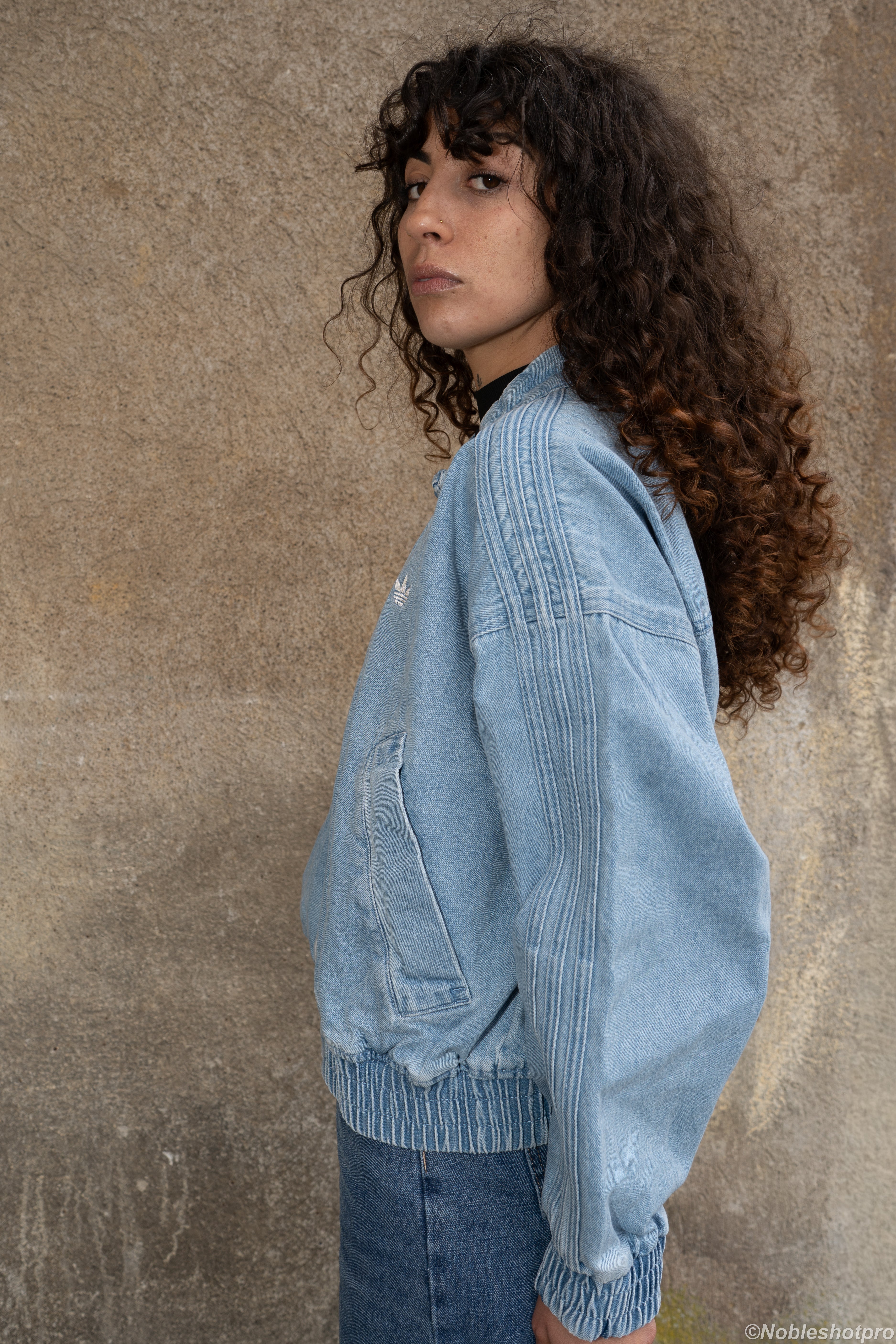 Cropped Denim Jacket – Bleu
