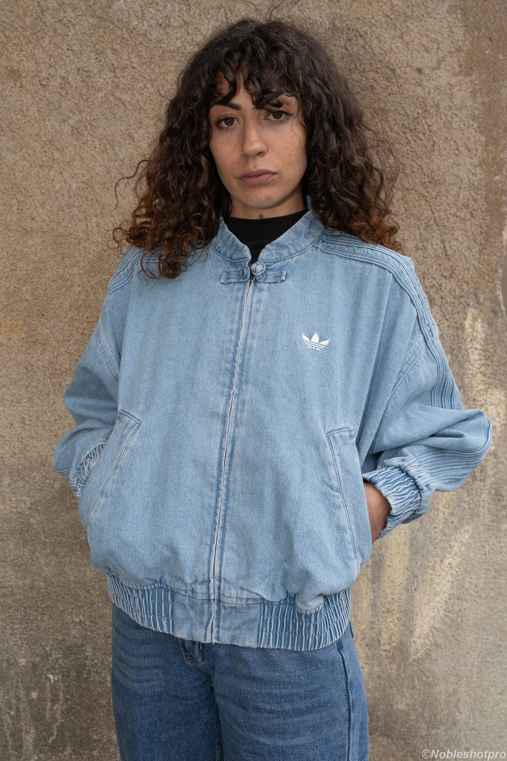 Cropped Denim Jacket – Bleu