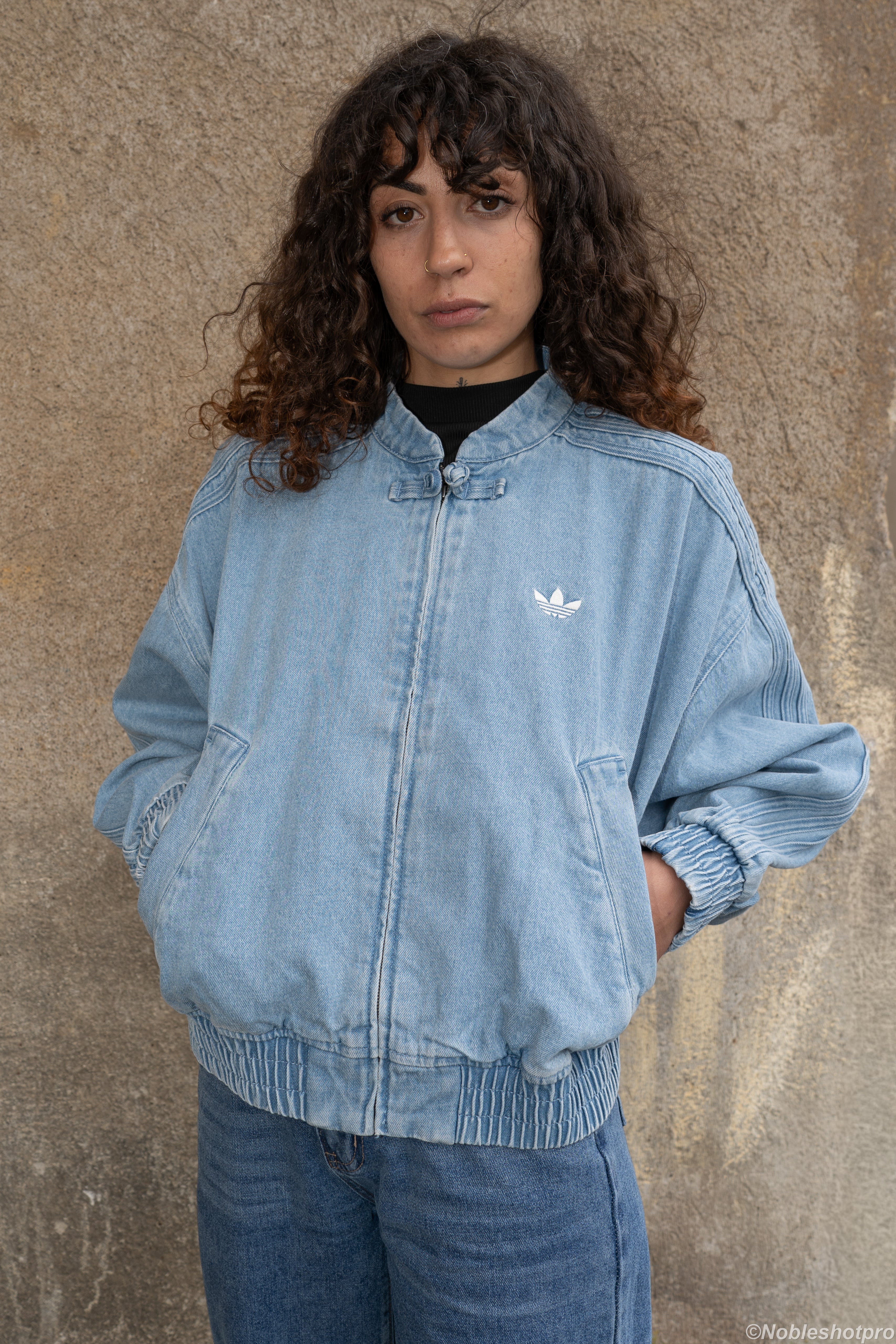 Cropped Denim Jacket – Bleu
