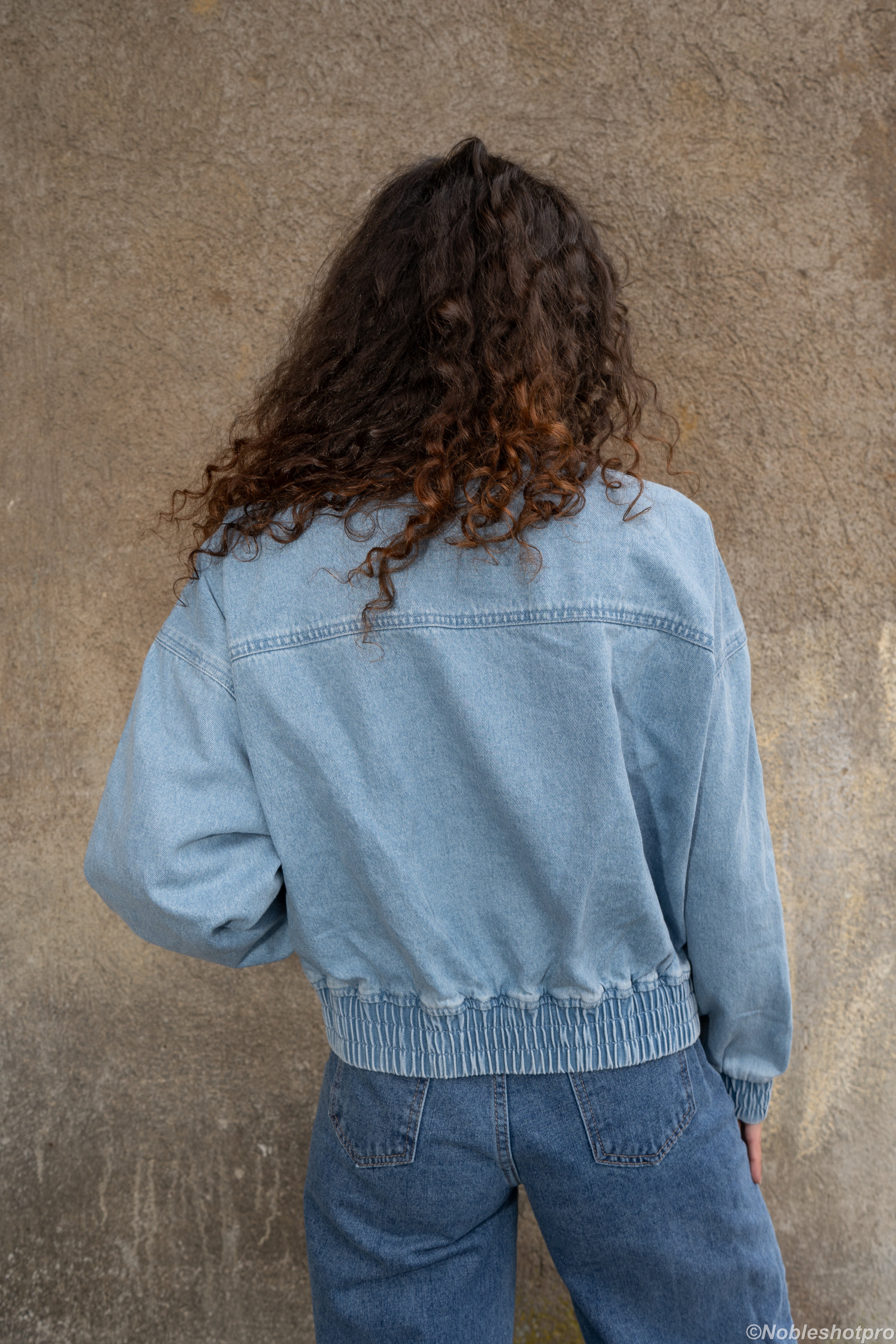 Cropped Denim Jacket – Bleu