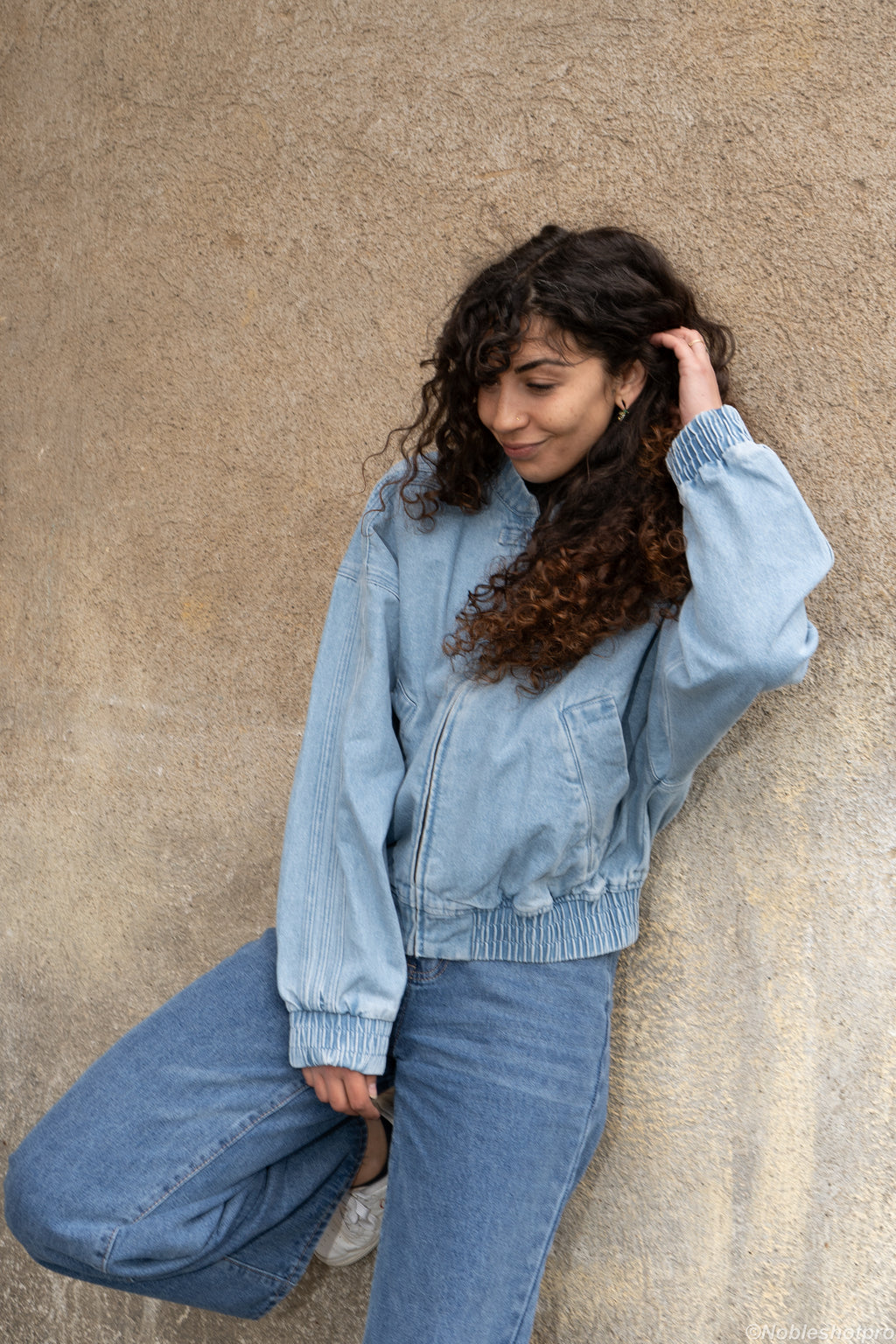 Cropped Denim Jacket – Bleu