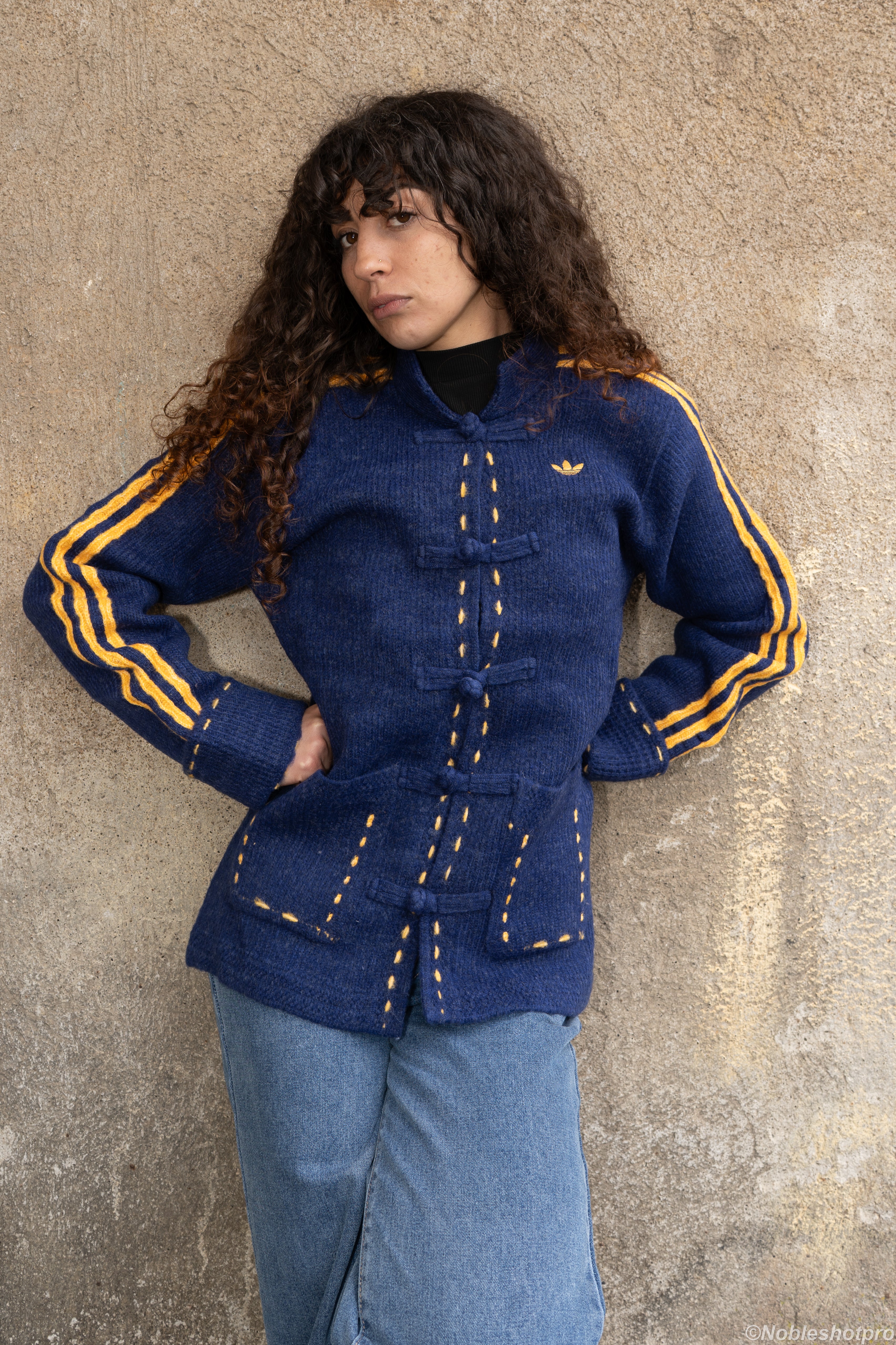 Wool Knit CNY Jacket – Bleu Marine