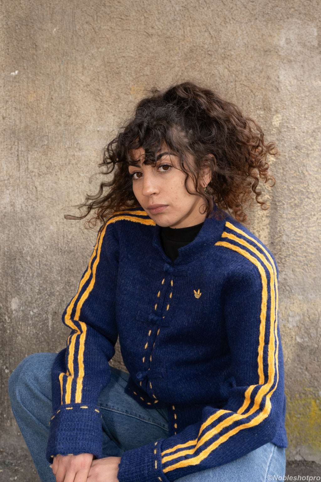 Wool Knit CNY Jacket – Bleu Marine