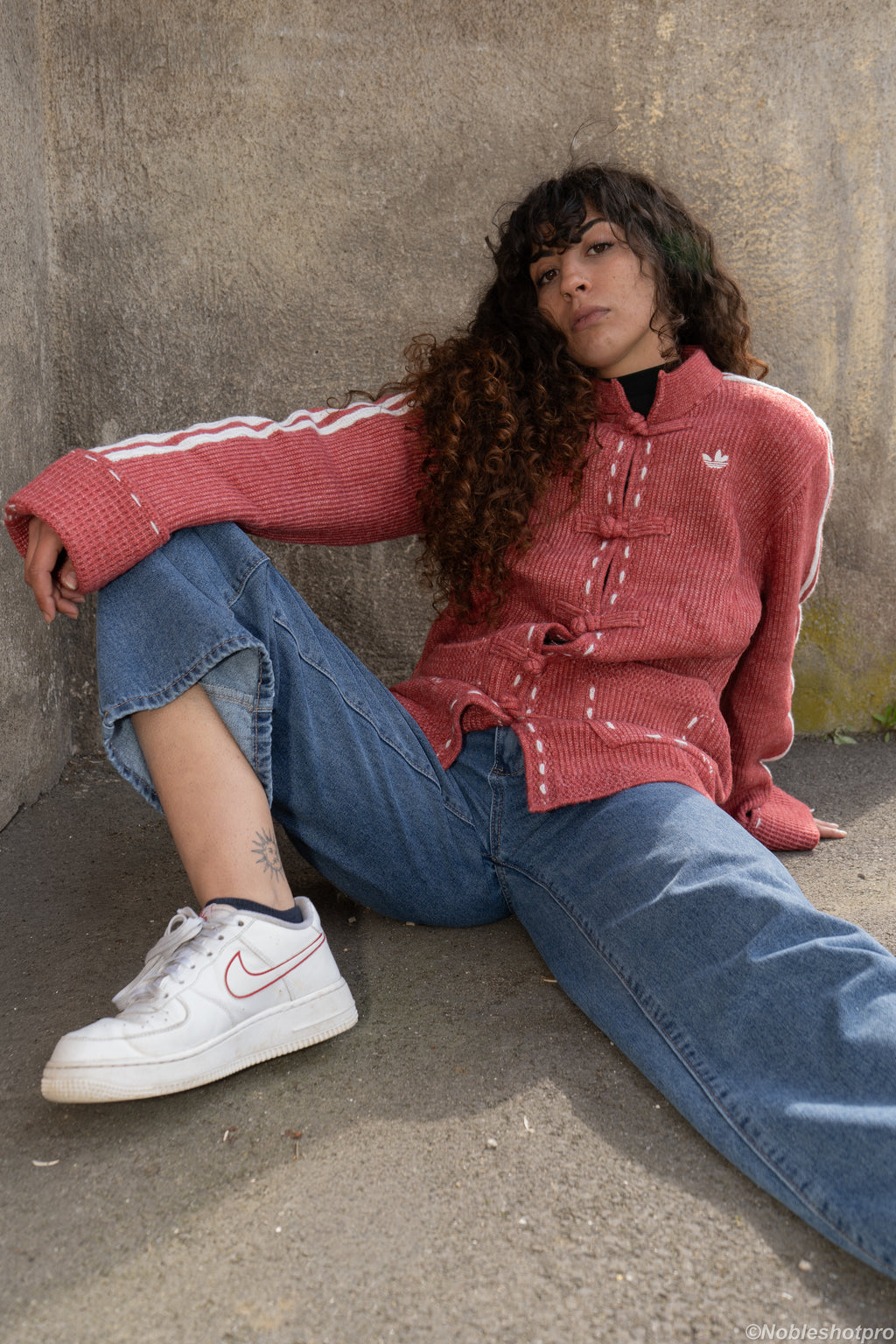 Wool Knit CNY Jacket - Rouge