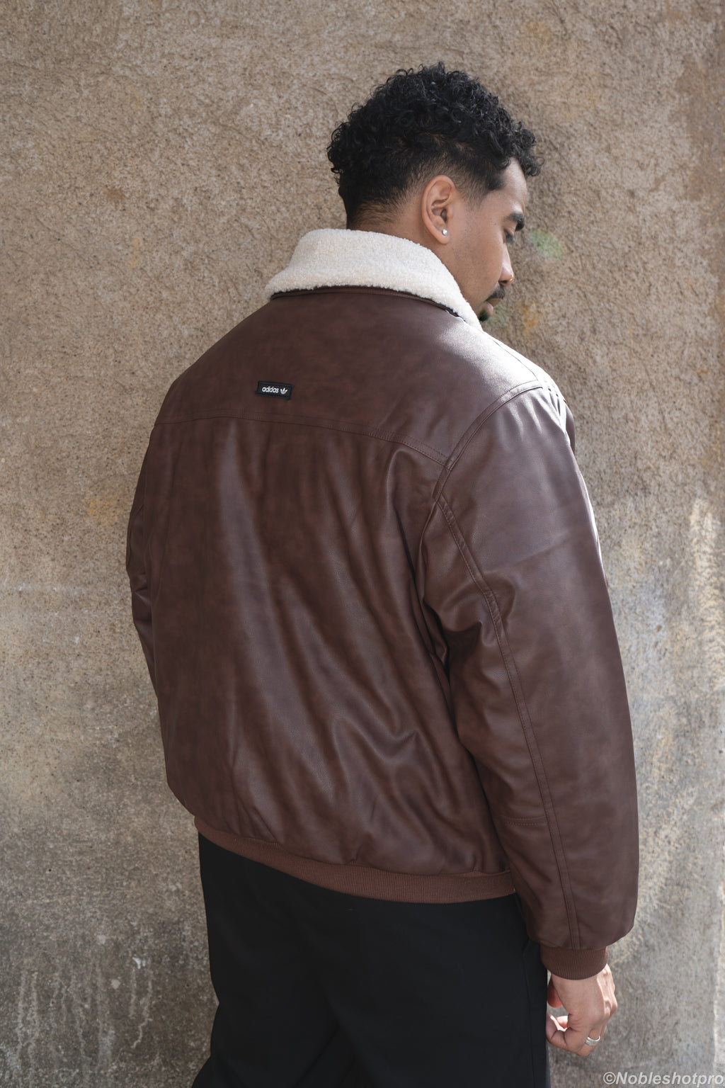 Aviator Leather Jacket – Marron (Édition Limitée)