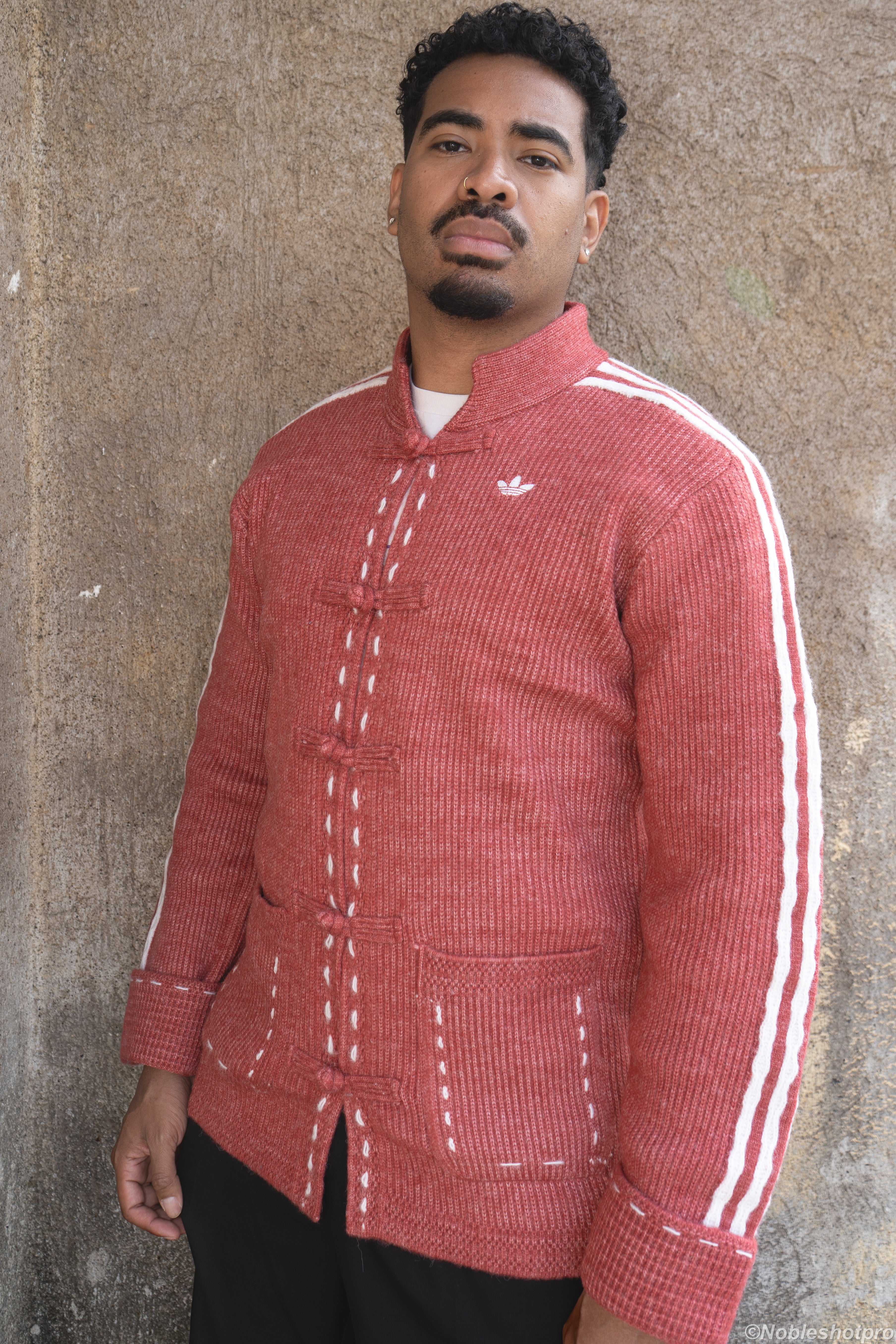 Wool Knit CNY Jacket - Rouge